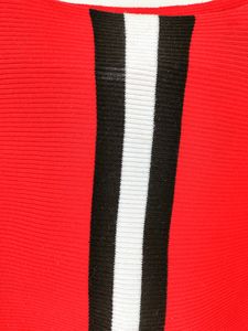 X-M Black/White Stripes Red Sweater