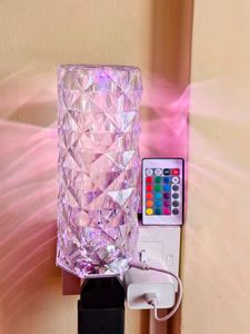 Crystal Rose Table Lamp