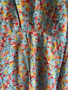 Floral Print Dress with Pocket