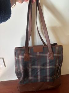 Beanpole Check Tote Bag