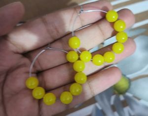 Combo Of 10 Different Colour Acrylic Beads Hoops.