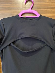 Front Cut Black Top