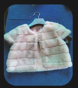 Baby Girls Pink Faux Fur Vest
