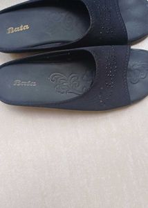 Bata Black Slippers