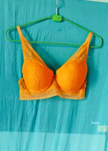 Beautiful Orange Bra With Pad