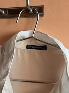 Elegant White Ruffle Blouse