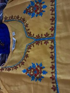 Yellow Embroidery Kurti