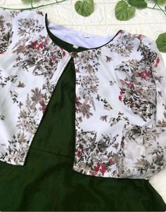 Women Dress With Attached Jacket