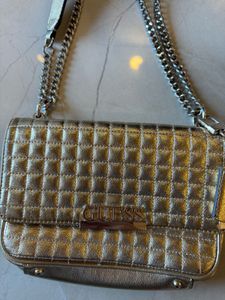 Guess Shoulder Bag, Gold color