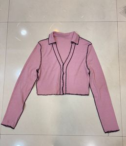 Cute Pink Long Sleeve Top