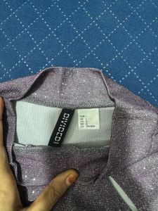 Sparkly Grey Long Sleeve Top
