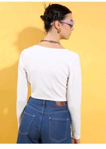 White Long Sleeve Top