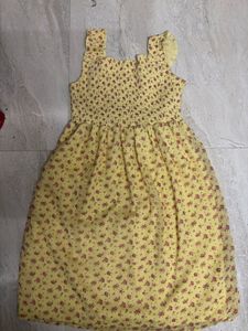 Floral Pastel Yellow Dress