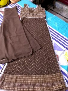 Brown Kurta Set