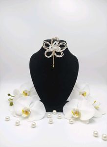 orchid Beaded choker