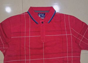 Amstead Jeans Red Polo