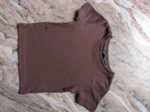Brown Crop Top