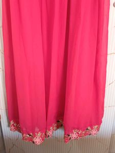 New Pink Floral ZARI ETHNIC Dress
