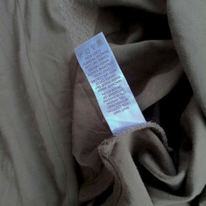 Calvin Klein Khaki Long Sleeve Polo