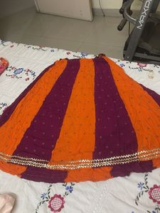 Striped Ethnic Skirt