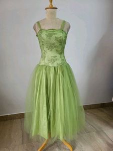 Vintage Green Tulle Dress