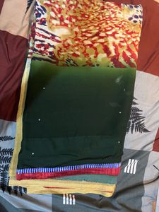 Elegant Green Saree