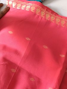 New Coral Saree