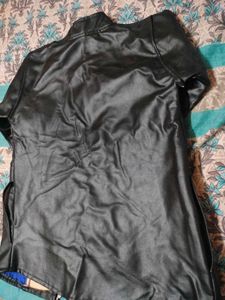 Black Faux Leather Jacket