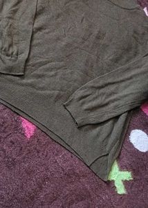 Olive Green Pullover Sweater