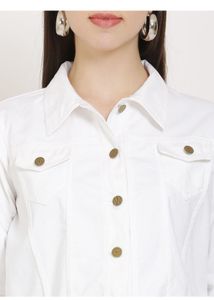 Stylish White Denim Jacket