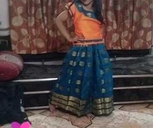 Girls' Ethnic Skirt & Top Set