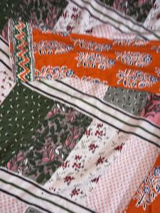 Orange Printed Kurta