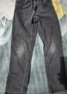 Khaki Cargo Pants With Gray Jean
