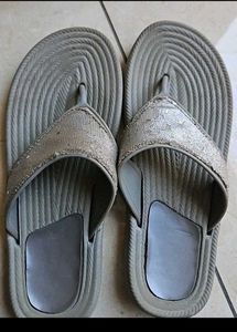 Sparkly Silver Flip Flops