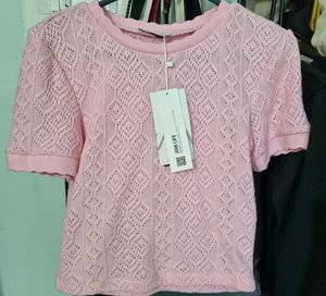 Pink Knit Top