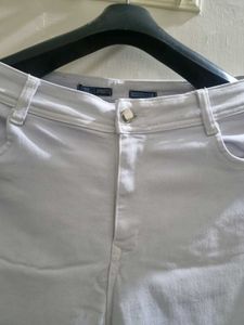 Stylish white Denim cotton Jeans