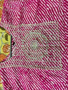 Pink Striped Kurta