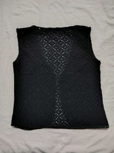 Black Embellished Vest