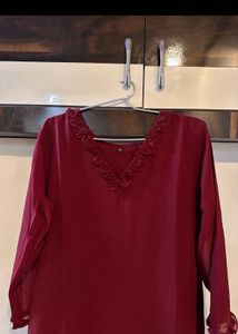Elegant Maroon kurta set