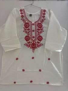 Chikankari Kurti &amp; Cotton Floral Printed Short Kur