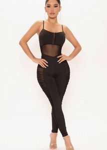FashionNova Mesh Sexy Jumpsuit ❤️‍🔥| Ruched