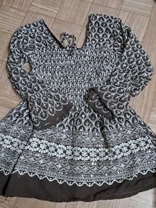 Stretchable Ethnic Crop Top