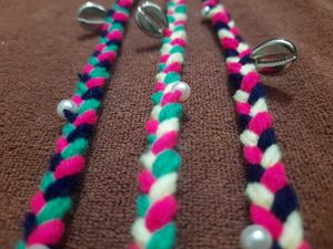 Handmade Braided Hair Accessories with  Shell