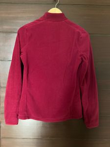 Maroon Fleece Decathlon Jacket (M)