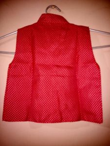 Cute Red Polka Dot Vest