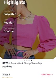 Pink Top For Styles Women