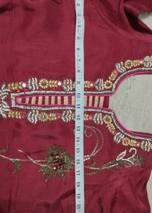 Embroidered Maroon Salwar Kameez