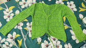 Crocheted Pull String Top