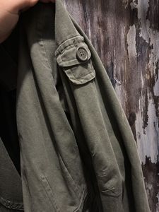 Green Cargo Coat Style
