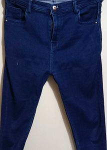 Dark Blue Ankle Length Jeans 👖